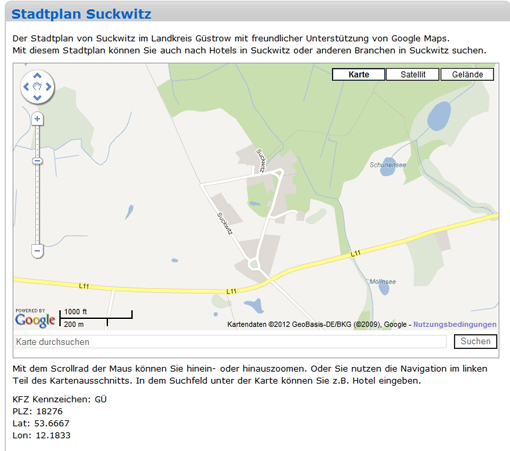 Stadtplan Suckwitz